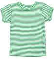 Joha T-Shirt - Rib - Wolle/Seide - Off White/Grün
