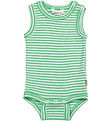 Joha Bodysuit Sleeveless - Rib - Wool/Silk - Off White/Green