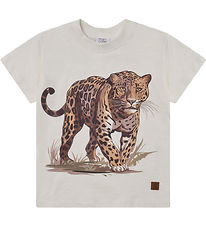 Hust and Claire T-shirt - Anton - Ivory w. Leopard