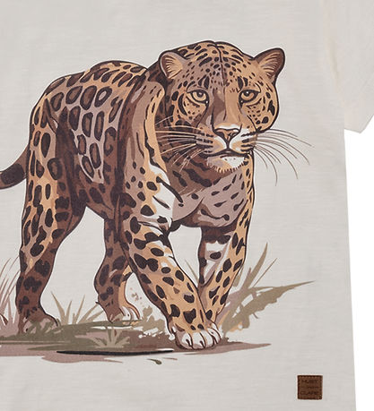 Hust and Claire T-shirt - Anton - Ivory w. Leopard