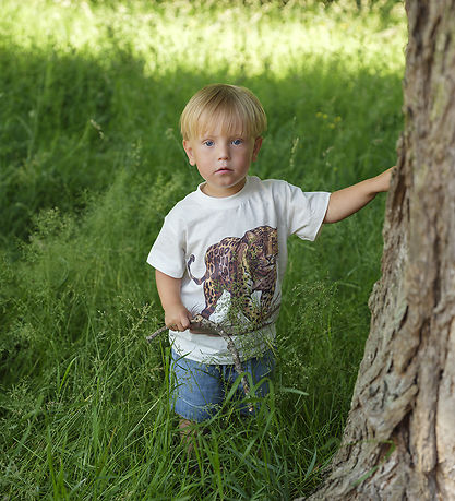 Hust and Claire T-shirt - Anton - Ivory w. Leopard