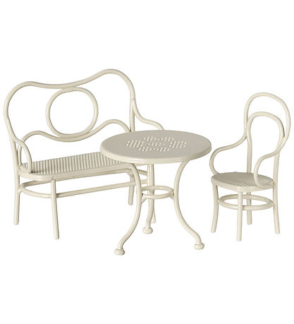 Ensemble de café miniature Maileg - Table avec Chaise et Banc - 