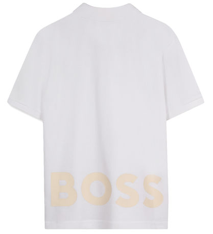 BOSS Polo - White w. Print