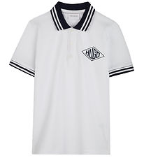 HUGO Polo - White w. Navy
