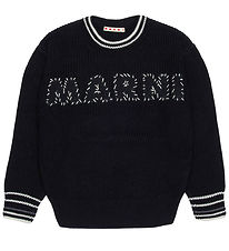 Marni Blouse - Knitted - Black w. White