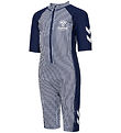 Hummel Badoverall - UV40+ - HmlMorgat - Marinblå Blue/Bright Whi