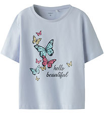 Name It T-Shirt - NmfFrejane - Xenon Blue