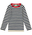 FUB Blouse - Rib - Ecru/Dark Navy