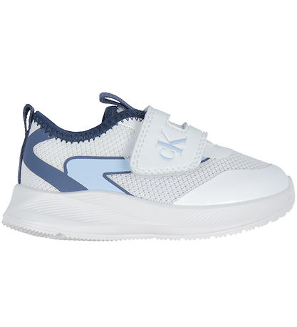 Calvin Klein Shoes - Low Cut Velcro - White/Light Blue