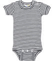 Joha Bodysuit s/s - Rib - Wool/Silk - Dark Grey