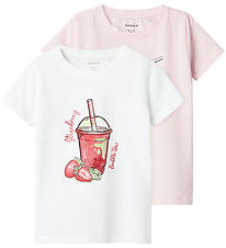 Name It T-Shirt - NmfFoji - Ballerina/Bright White