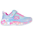 Skechers Shoes w. Lights - Eternal Heart Lights - Blue/Multi
