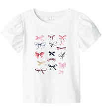 Name It T-Shirt - NmfFilly - Bright White m. Bogen