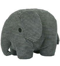 Bon Ton Toys Soft Toy - 19 cm - Elephant Corduroy - Grey