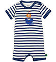 Freds World Sommerdragt - Stripe applique - Almond/ Navy