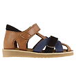 Angulus Sandals - Tan/Indigo/Dark