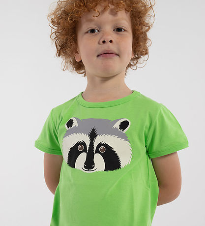 ANIMALS T-shirt - AnimalHide - Bright Green Vaskebjoern