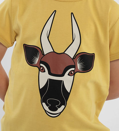 ANIMAL T-shirt - AnimalHide - Faded Yellow Bongo Antelope
