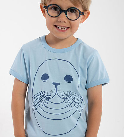 ANIMALS T-shirt - AnimalHide - Baby Blue Outline Sale