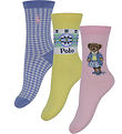 Polo Ralph Lauren Socks - 3-Pack - Pink/Yellow/Blue