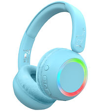Lalarma Headphones w. Light - Wireless - 85db - Blue