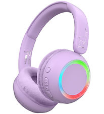 Lalarma Headphones w. Light - Wireless - 85db - Purple