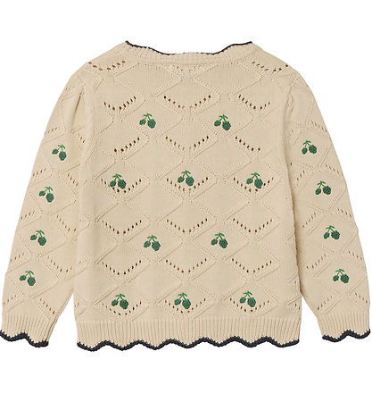 Fliink Cardigan - Prjónað - Mela Ruffle - Sandshell