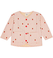 Flöss Jakki - Dolly - Bleikt Berry Gingham