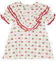 Flöss Kleid - Sofia - Soft White Berry m. Spitze