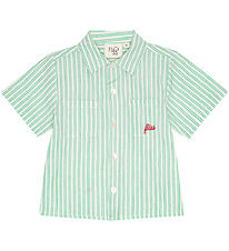 Flöss Skyrta - James - Green/Cloud
