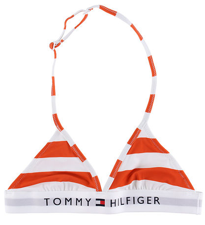 Tommy Hilfiger Bikini - Triangle - Breton Stripe Brilliant Orang