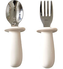 Jack o Juno Cutlery - Silicone/Stainless Steel - Cream