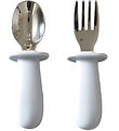 Jack o Juno Cutlery - Silicone/Stainless Steel - Glacier Grey