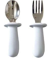 Jack o Juno Cutlery - Silicone/Stainless Steel - Glacier Grey