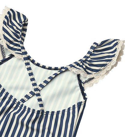 Wheat Swimsuit - UV40+ - Doris - Blue Stripe