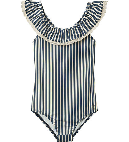 Wheat Swimsuit - UV40+ - Doris - Blue Stripe