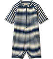 Wheat Coverall Swimsuit - UV40+ - Cas - Blue Stripe