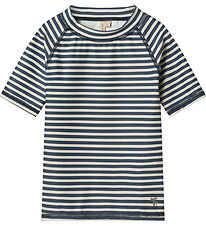 Wheat Badeshirt - UV40+ - Jackie SS - Blue Stripe