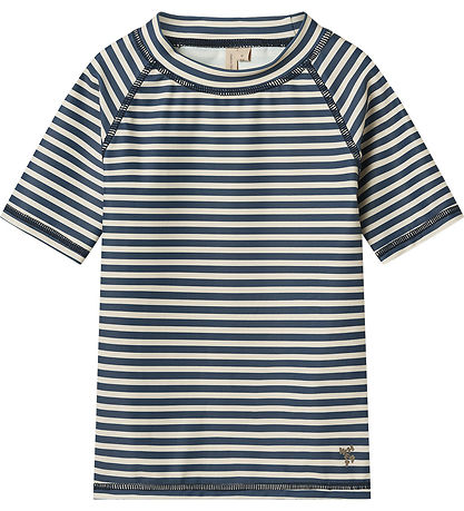 Wheat Swim Top - UV40+ - Jackie SS - Blue Stripe