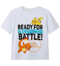 Name It T-Shirt - NkmVoorbestelling Pokémon - Bright White
