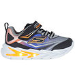Skechers Sko m. Lys - Glow Ultra - Svart/Sølv