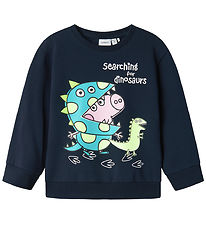 Name It Sweatshirt - NmmFind - Peppa Pig - Marinblå Blazer