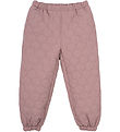 Mikk-Line Thermo Trousers - Woodrose w. Checs