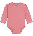 CeLaVi Bodysuit l/s - Rib - Powder Pink