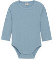 CeLaVi Bodysuit l/s - Rib - Dusty Blue