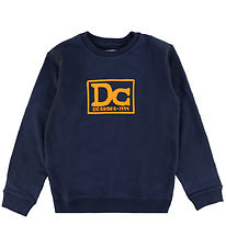 DC Sweatshirt - Tribute - Dress Blue w. Orange