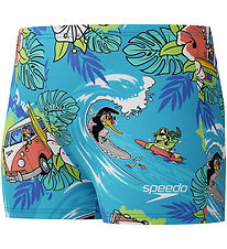 Speedo Badeshorts - Lær å svømme - Blå m. Trykk