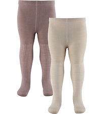 Wheat Sokkabuxur - Ull - Karla - 2 Pakki - Dry Rose