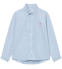 Les Deux Skjorte - Konrad Kontrast Oxford - Light Blue