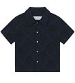 Les Deux Shirt - Lesley Flower Tile - Navy/Dark Navy